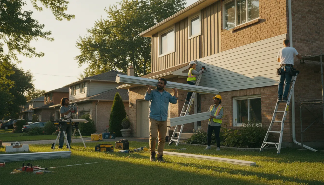 Siding for King Township's Long Estate Walls -- Where Waviness Actually Shows